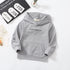 Spring and autumn children's long sleeve vests letter solid color pullover top